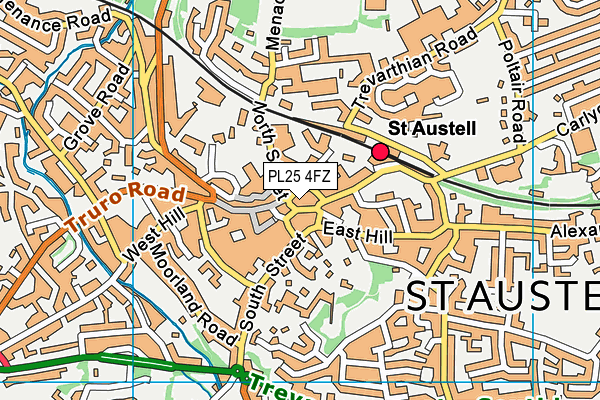 PL25 4FZ map - OS VectorMap District (Ordnance Survey) PL25 4FZ map - OS VectorMap District (Ordnance Survey)