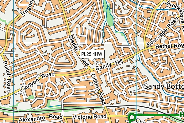 PL25 4HW map - OS VectorMap District (Ordnance Survey) PL25 4HW map - OS VectorMap District (Ordnance Survey)