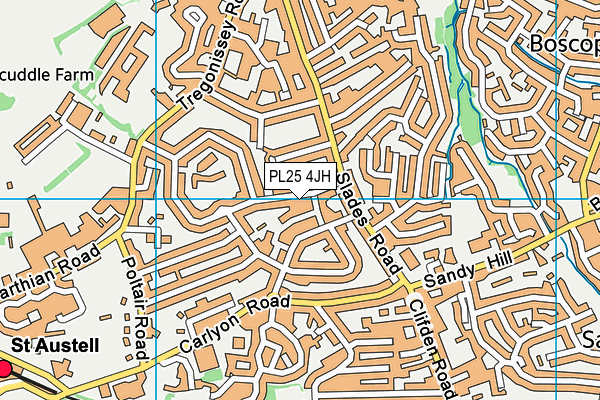 PL25 4JH map - OS VectorMap District (Ordnance Survey) PL25 4JH map - OS VectorMap District (Ordnance Survey)