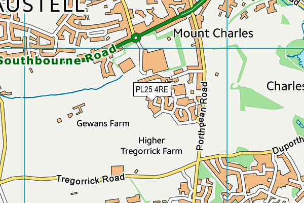 PL25 4RE map - OS VectorMap District (Ordnance Survey) PL25 4RE map - OS VectorMap District (Ordnance Survey)