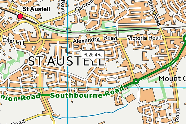 PL25 4RJ map - OS VectorMap District (Ordnance Survey) PL25 4RJ map - OS VectorMap District (Ordnance Survey)