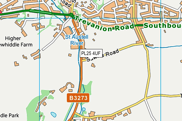 PL25 4UF map - OS VectorMap District (Ordnance Survey) PL25 4UF map - OS VectorMap District (Ordnance Survey)