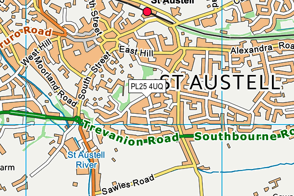 PL25 4UQ map - OS VectorMap District (Ordnance Survey) PL25 4UQ map - OS VectorMap District (Ordnance Survey)