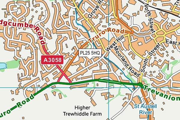 PL25 5HQ map - OS VectorMap District (Ordnance Survey) PL25 5HQ map - OS VectorMap District (Ordnance Survey)