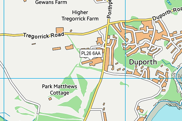 PL26 6AA map - OS VectorMap District (Ordnance Survey) PL26 6AA map - OS VectorMap District (Ordnance Survey)