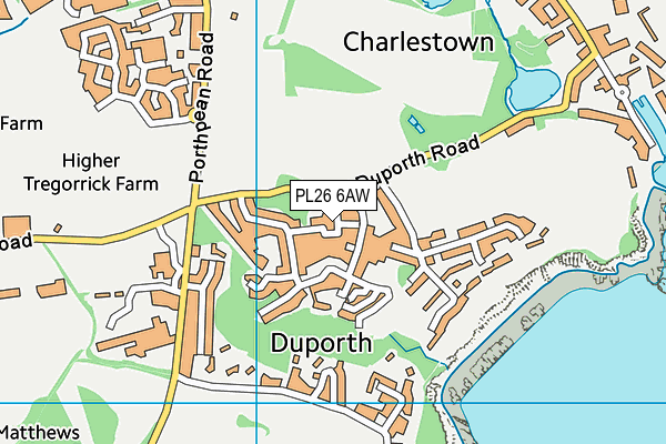 PL26 6AW map - OS VectorMap District (Ordnance Survey) PL26 6AW map - OS VectorMap District (Ordnance Survey)