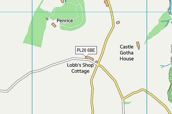 PL26 6BE map - OS VectorMap District (Ordnance Survey) PL26 6BE map - OS VectorMap District (Ordnance Survey)