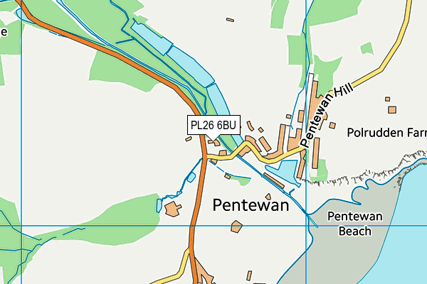 PL26 6BU map - OS VectorMap District (Ordnance Survey) PL26 6BU map - OS VectorMap District (Ordnance Survey)