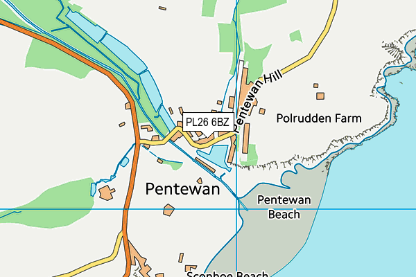 PL26 6BZ map - OS VectorMap District (Ordnance Survey) PL26 6BZ map - OS VectorMap District (Ordnance Survey)