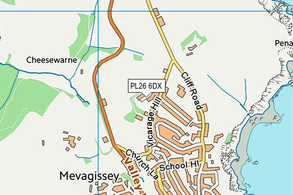 PL26 6DX map - OS VectorMap District (Ordnance Survey) PL26 6DX map - OS VectorMap District (Ordnance Survey)