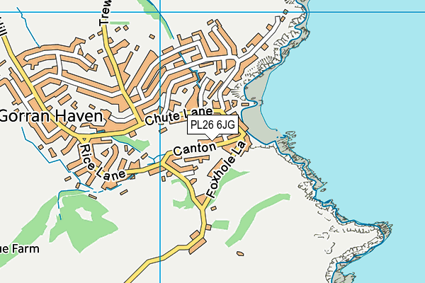 PL26 6JG map - OS VectorMap District (Ordnance Survey) PL26 6JG map - OS VectorMap District (Ordnance Survey)