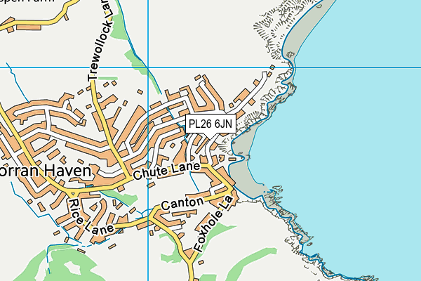 PL26 6JN map - OS VectorMap District (Ordnance Survey) PL26 6JN map - OS VectorMap District (Ordnance Survey)