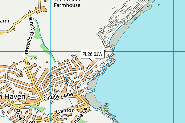 PL26 6JW map - OS VectorMap District (Ordnance Survey) PL26 6JW map - OS VectorMap District (Ordnance Survey)
