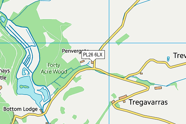 PL26 6LX map - OS VectorMap District (Ordnance Survey) PL26 6LX map - OS VectorMap District (Ordnance Survey)