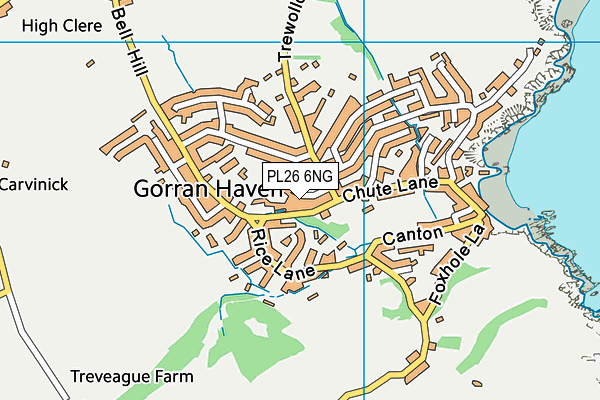 PL26 6NG map - OS VectorMap District (Ordnance Survey) PL26 6NG map - OS VectorMap District (Ordnance Survey)