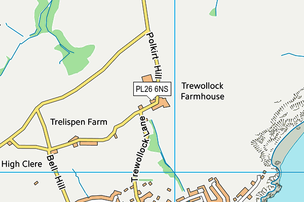 PL26 6NS map - OS VectorMap District (Ordnance Survey) PL26 6NS map - OS VectorMap District (Ordnance Survey)