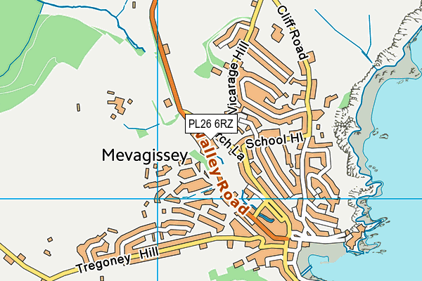 PL26 6RZ map - OS VectorMap District (Ordnance Survey) PL26 6RZ map - OS VectorMap District (Ordnance Survey)