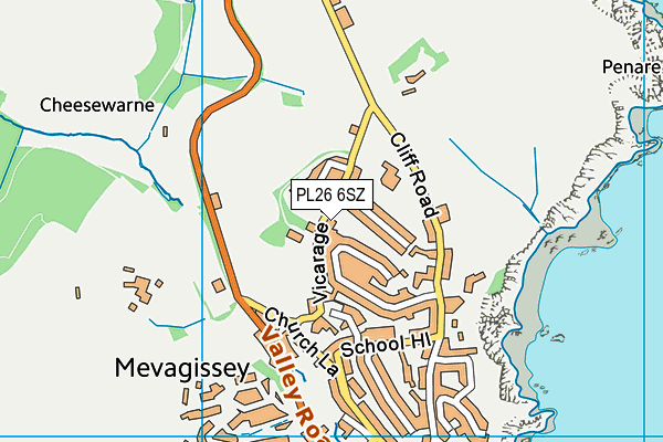 PL26 6SZ map - OS VectorMap District (Ordnance Survey) PL26 6SZ map - OS VectorMap District (Ordnance Survey)