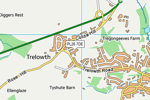 PL26 7DE map - OS VectorMap District (Ordnance Survey) PL26 7DE map - OS VectorMap District (Ordnance Survey)