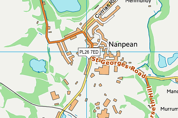 PL26 7ED map - OS VectorMap District (Ordnance Survey) PL26 7ED map - OS VectorMap District (Ordnance Survey)