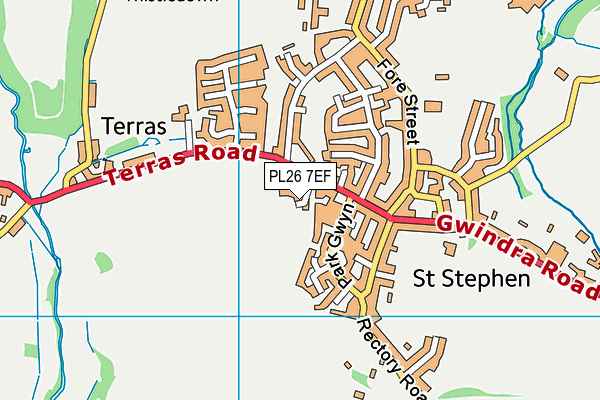 PL26 7EF map - OS VectorMap District (Ordnance Survey) PL26 7EF map - OS VectorMap District (Ordnance Survey)