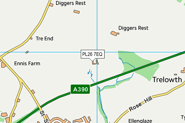 PL26 7EQ map - OS VectorMap District (Ordnance Survey) PL26 7EQ map - OS VectorMap District (Ordnance Survey)