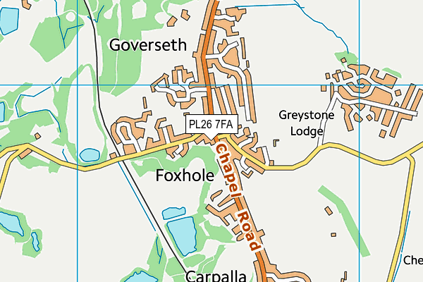 PL26 7FA map - OS VectorMap District (Ordnance Survey) PL26 7FA map - OS VectorMap District (Ordnance Survey)