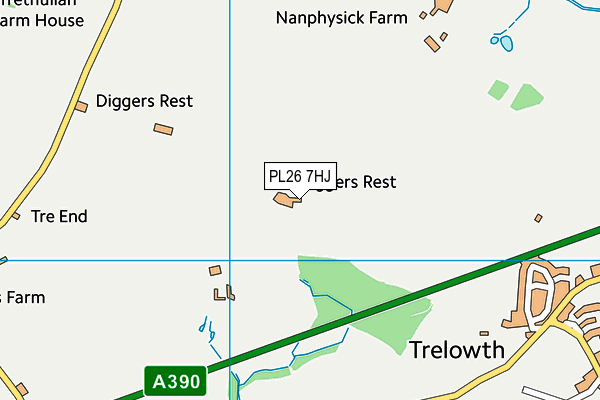 PL26 7HJ map - OS VectorMap District (Ordnance Survey) PL26 7HJ map - OS VectorMap District (Ordnance Survey)