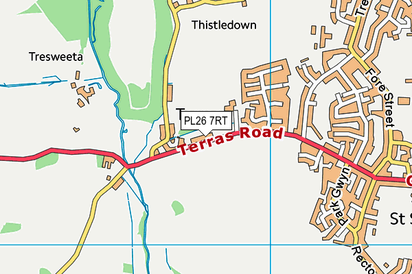 PL26 7RT map - OS VectorMap District (Ordnance Survey) PL26 7RT map - OS VectorMap District (Ordnance Survey)