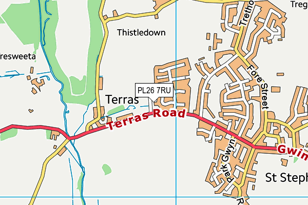 PL26 7RU map - OS VectorMap District (Ordnance Survey) PL26 7RU map - OS VectorMap District (Ordnance Survey)