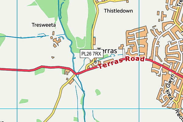 PL26 7RX map - OS VectorMap District (Ordnance Survey) PL26 7RX map - OS VectorMap District (Ordnance Survey)