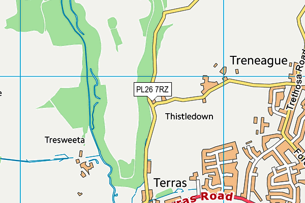 PL26 7RZ map - OS VectorMap District (Ordnance Survey) PL26 7RZ map - OS VectorMap District (Ordnance Survey)