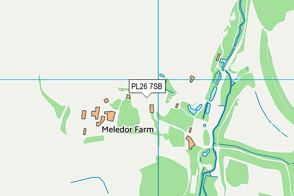 PL26 7SB map - OS VectorMap District (Ordnance Survey) PL26 7SB map - OS VectorMap District (Ordnance Survey)