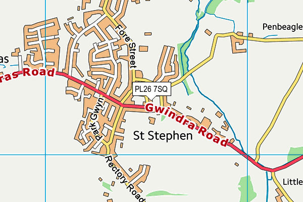 PL26 7SQ map - OS VectorMap District (Ordnance Survey) PL26 7SQ map - OS VectorMap District (Ordnance Survey)