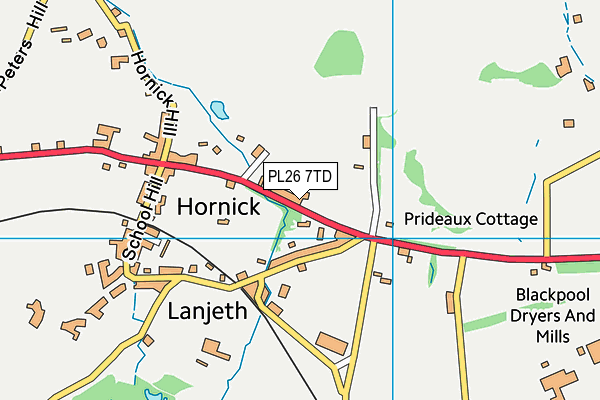 PL26 7TD map - OS VectorMap District (Ordnance Survey) PL26 7TD map - OS VectorMap District (Ordnance Survey)