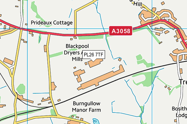 PL26 7TF map - OS VectorMap District (Ordnance Survey) PL26 7TF map - OS VectorMap District (Ordnance Survey)