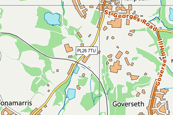 PL26 7TU map - OS VectorMap District (Ordnance Survey) PL26 7TU map - OS VectorMap District (Ordnance Survey)