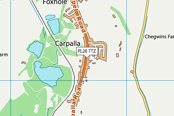 PL26 7TZ map - OS VectorMap District (Ordnance Survey) PL26 7TZ map - OS VectorMap District (Ordnance Survey)