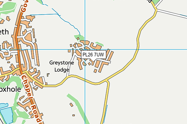 PL26 7UW map - OS VectorMap District (Ordnance Survey) PL26 7UW map - OS VectorMap District (Ordnance Survey)
