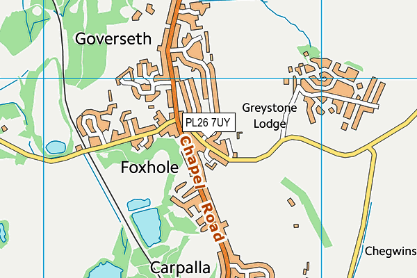 PL26 7UY map - OS VectorMap District (Ordnance Survey) PL26 7UY map - OS VectorMap District (Ordnance Survey)