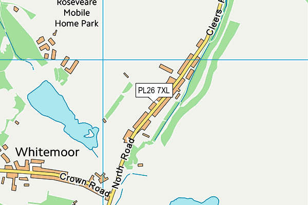 PL26 7XL map - OS VectorMap District (Ordnance Survey) PL26 7XL map - OS VectorMap District (Ordnance Survey)