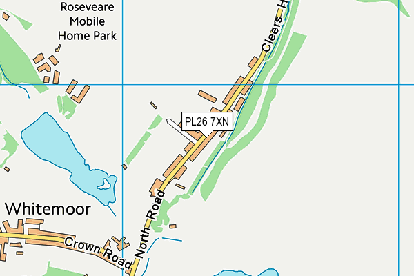 PL26 7XN map - OS VectorMap District (Ordnance Survey) PL26 7XN map - OS VectorMap District (Ordnance Survey)