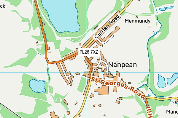 PL26 7XZ map - OS VectorMap District (Ordnance Survey) PL26 7XZ map - OS VectorMap District (Ordnance Survey)