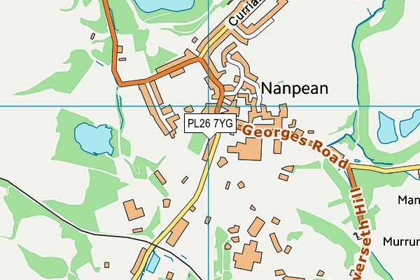 PL26 7YG map - OS VectorMap District (Ordnance Survey) PL26 7YG map - OS VectorMap District (Ordnance Survey)