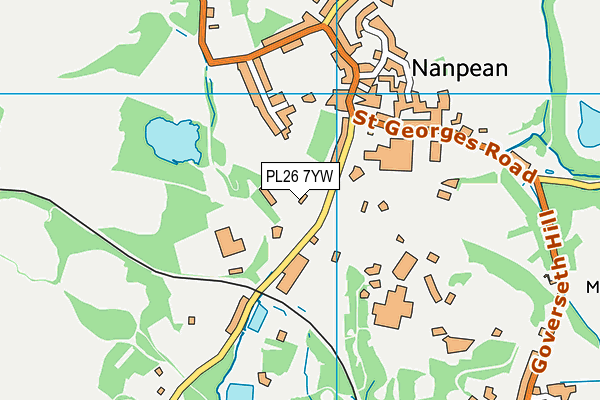 PL26 7YW map - OS VectorMap District (Ordnance Survey) PL26 7YW map - OS VectorMap District (Ordnance Survey)