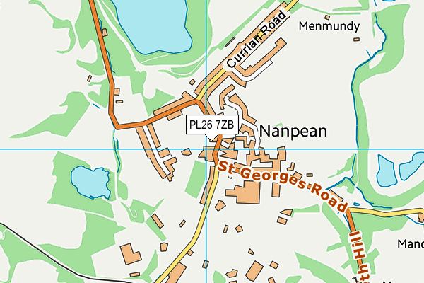PL26 7ZB map - OS VectorMap District (Ordnance Survey) PL26 7ZB map - OS VectorMap District (Ordnance Survey)