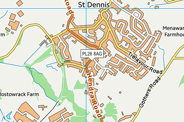 PL26 8AG map - OS VectorMap District (Ordnance Survey) PL26 8AG map - OS VectorMap District (Ordnance Survey)