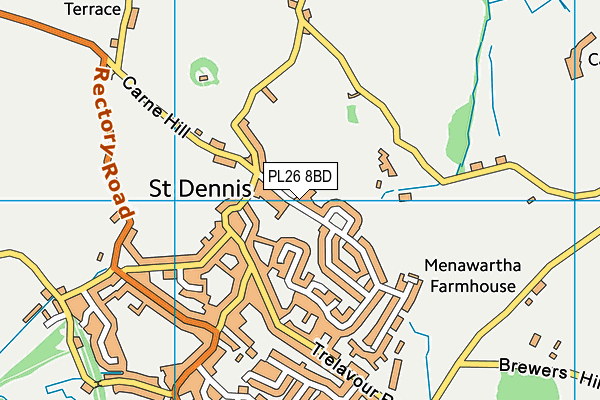 PL26 8BD map - OS VectorMap District (Ordnance Survey) PL26 8BD map - OS VectorMap District (Ordnance Survey)