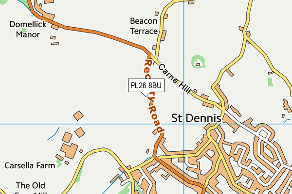 PL26 8BU map - OS VectorMap District (Ordnance Survey) PL26 8BU map - OS VectorMap District (Ordnance Survey)