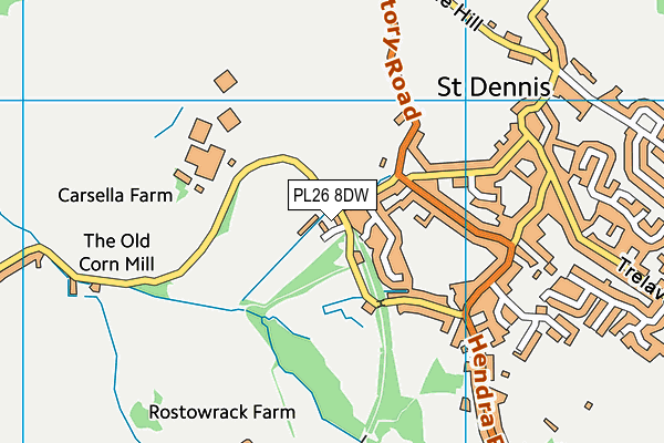 PL26 8DW map - OS VectorMap District (Ordnance Survey)